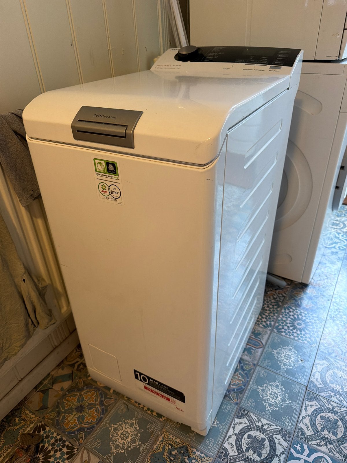 AEG 7000 SERIES Lavasmat ProSteam 1-7kg - defecte sensor, 6 tot 8 kg, Ophalen, Niet werkend, 90 tot 95 cm