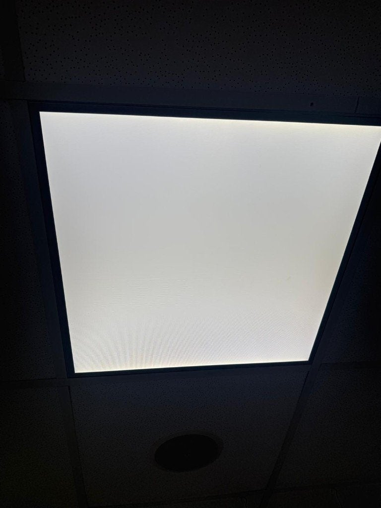 Systeemplafond 24m2 compleet met profielen en lichtpanelen, Ophalen, Zo goed als nieuw, Overige materialen