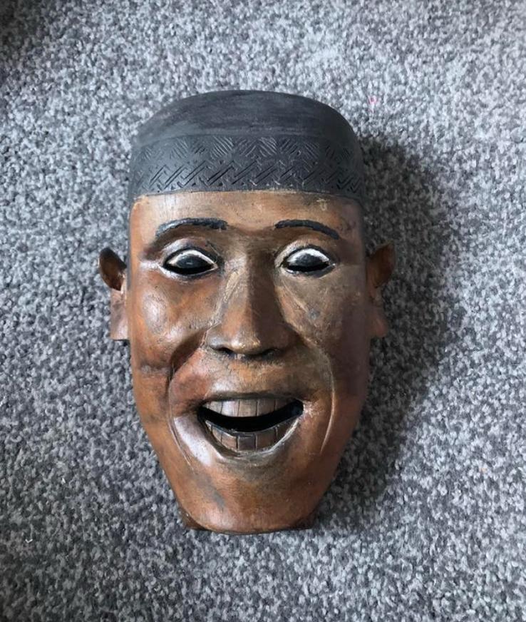 Houten masker uit Sulawesi, Antiek en Kunst, Ophalen of Verzenden