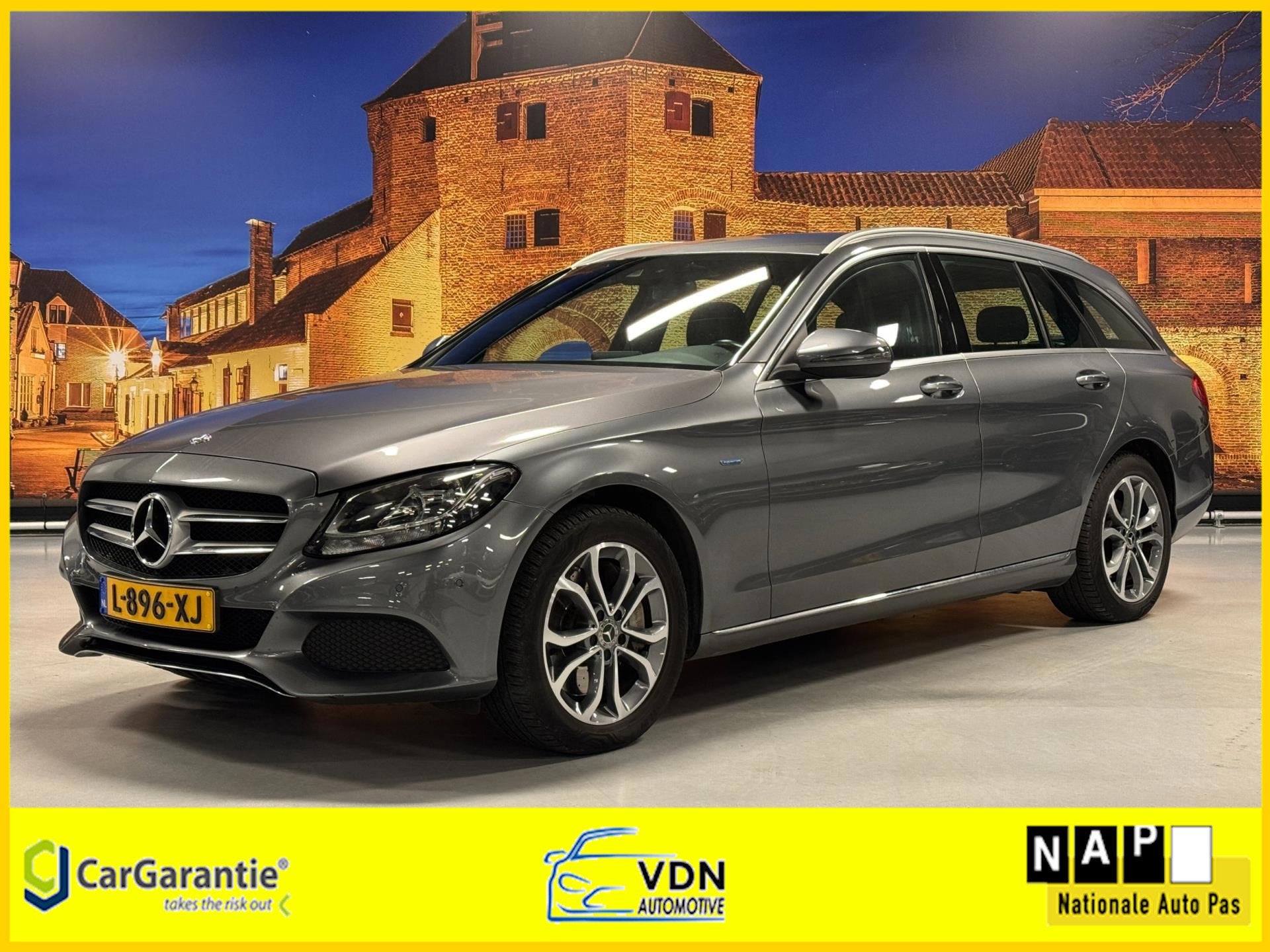 Mercedes-Benz C-klasse Estate 350e Lease Edition Aut Leer Ca, Automaat, Achterwielaandrijving, Gebruikt, Automatische klimaatregeling