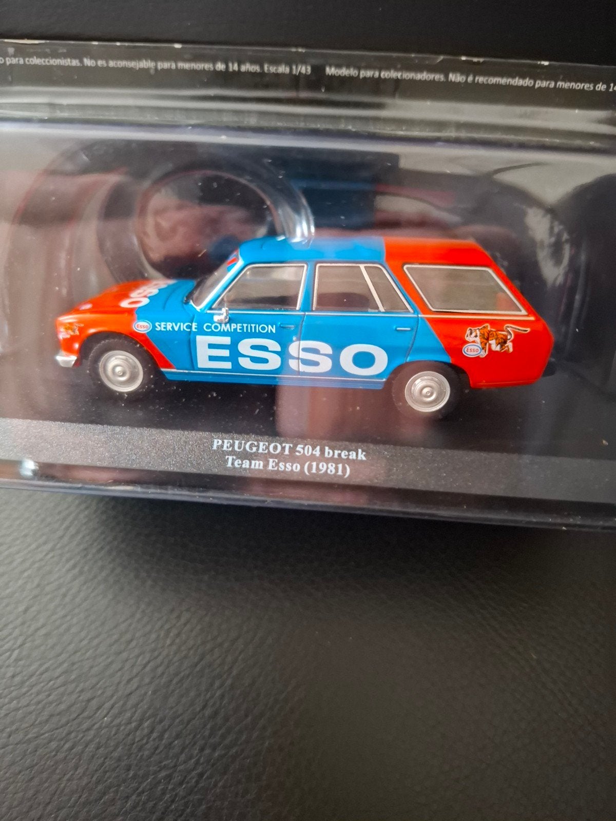 Peugeot 504 Break Team Esso (1981) schaalmodel, Ophalen of Verzenden, Nieuw, Auto, Overige merken