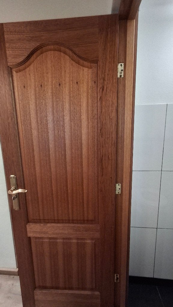 Binnendeur, hardhout, Doe-het-zelf en Verbouw, Ophalen, Minder dan 80 cm, Binnendeur, Zo goed als nieuw