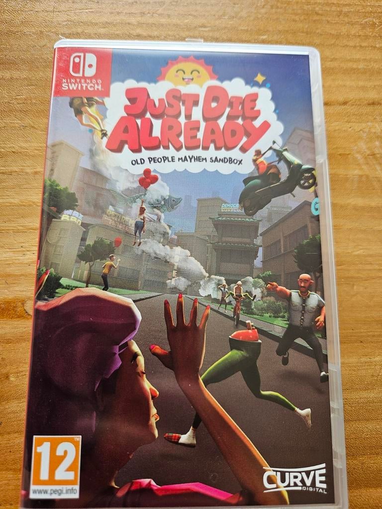 Just Die Already - Nintendo Switch (Ouderen Mayhem Sandbox), Avontuur en Actie, 1 speler, Ophalen of Verzenden, Zo goed als nieuw