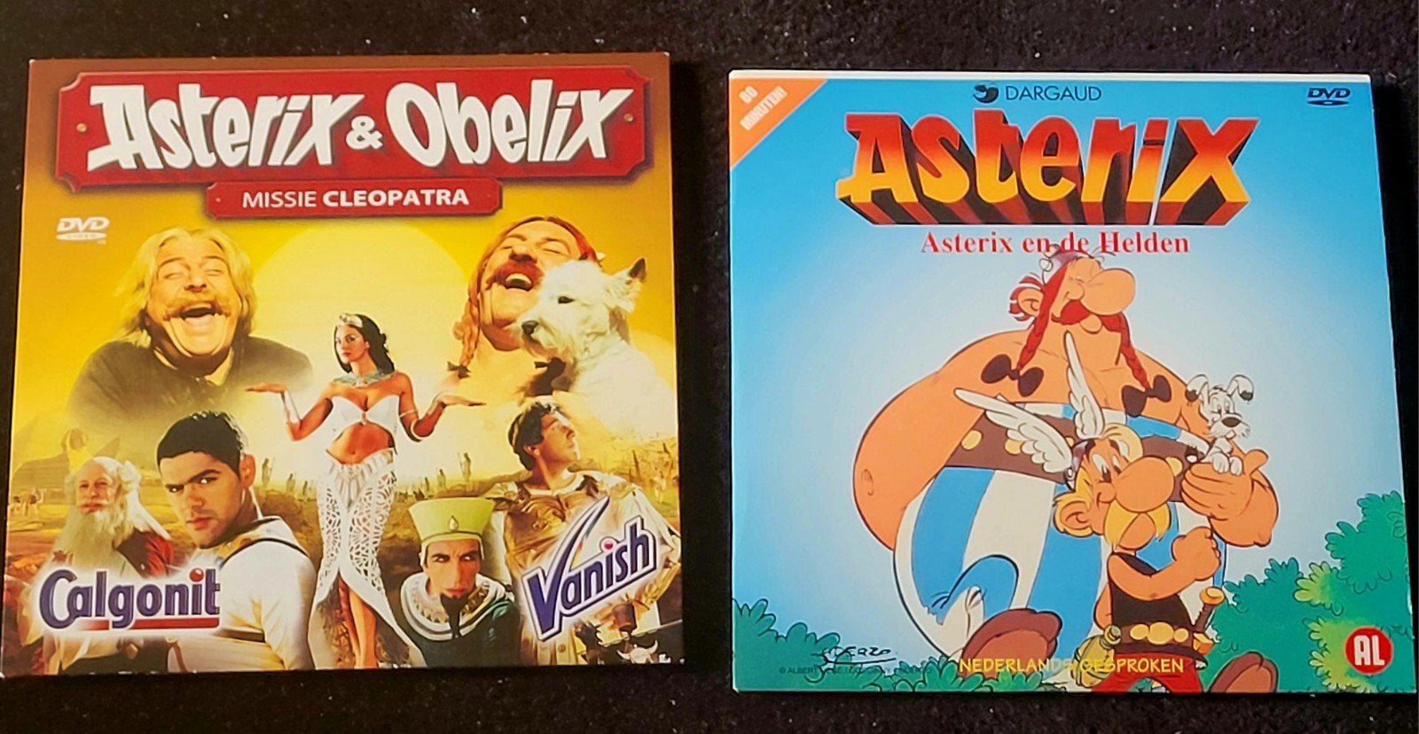DVD's 'Asterix en de Helden' + A & O:  'Missie Cleopatra', Verzamelen, Stripfiguren, Zo goed als nieuw, Overige typen, Asterix en Obelix