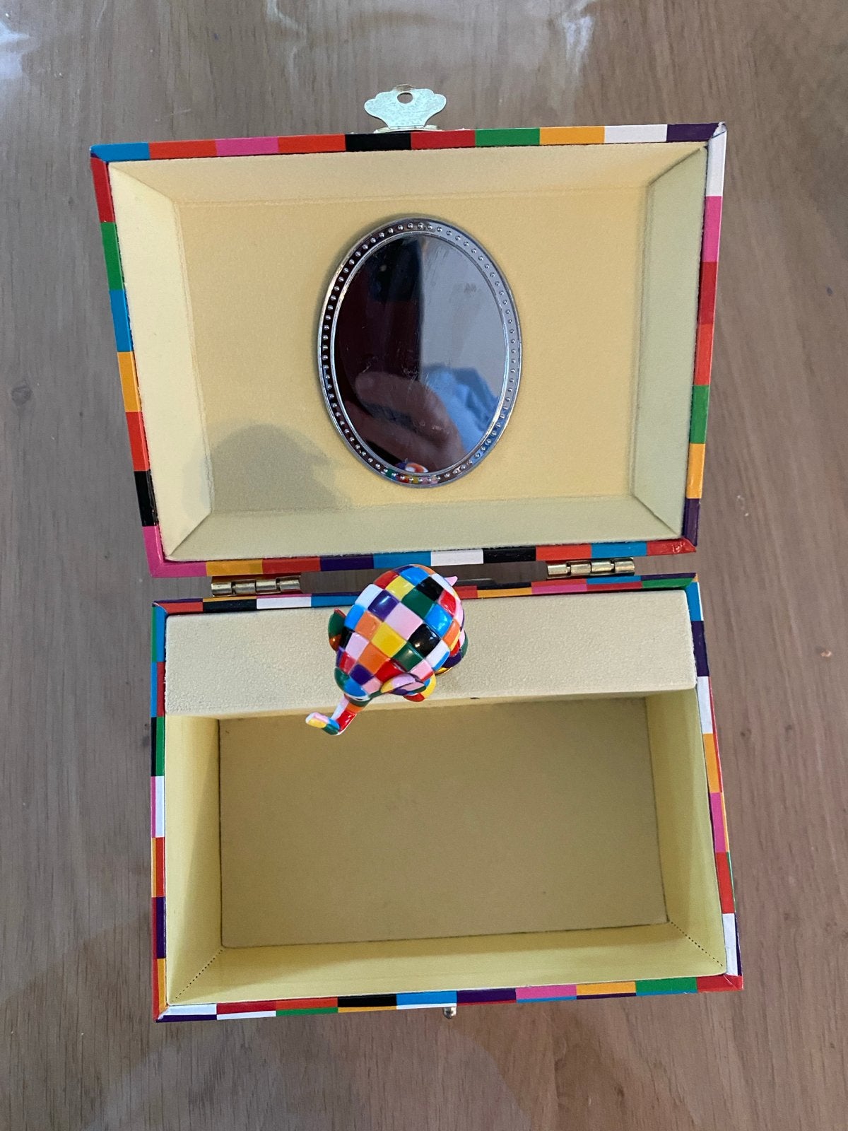 Muziekdoosje Elmer de kleurtjes olifant, Kinderen en Baby's, Ophalen of Verzenden, Zo goed als nieuw, Overige typen, Met geluid