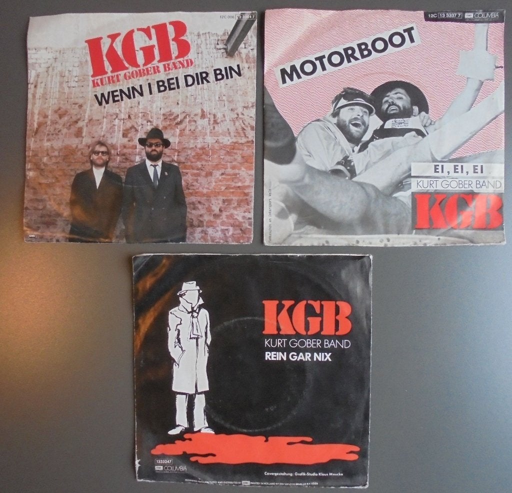 3x oude singles KGB (Kurt Gober Band), 7 inch, Ophalen of Verzenden, Zo goed als nieuw, Pop