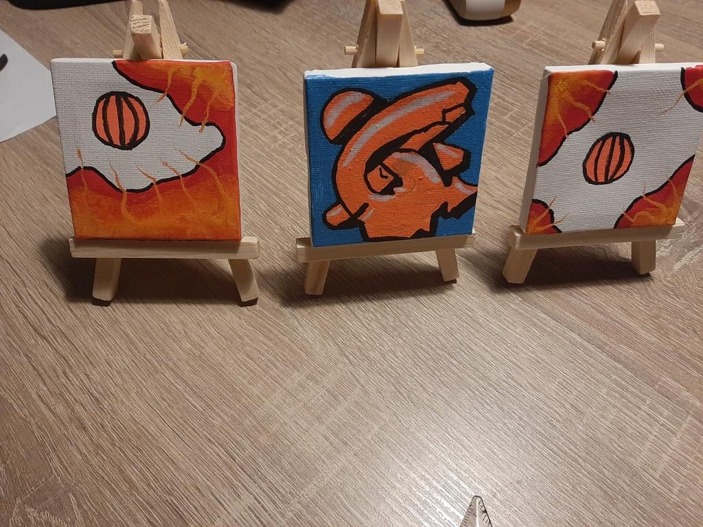 Mini Schilderijtjes: Basketbal en de Letter G, Ophalen of Verzenden