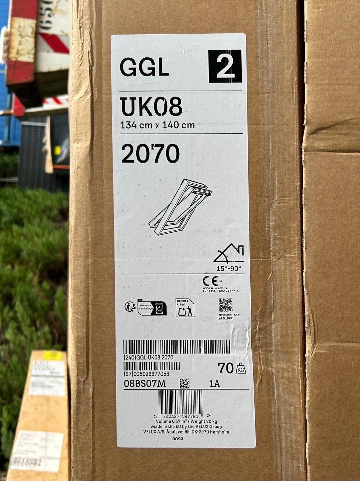 Nieuw Velux GGL UK08 Dakraam 134x140 cm, Ophalen, Minder dan 80 cm, 120 tot 160 cm, Nieuw