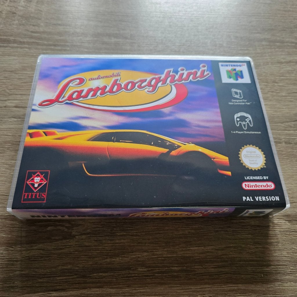 Automobili Lamborghini N64 Game Case (2), Spelcomputers en Games, Avontuur en Actie, Verzenden, 1 speler, Zo goed als nieuw