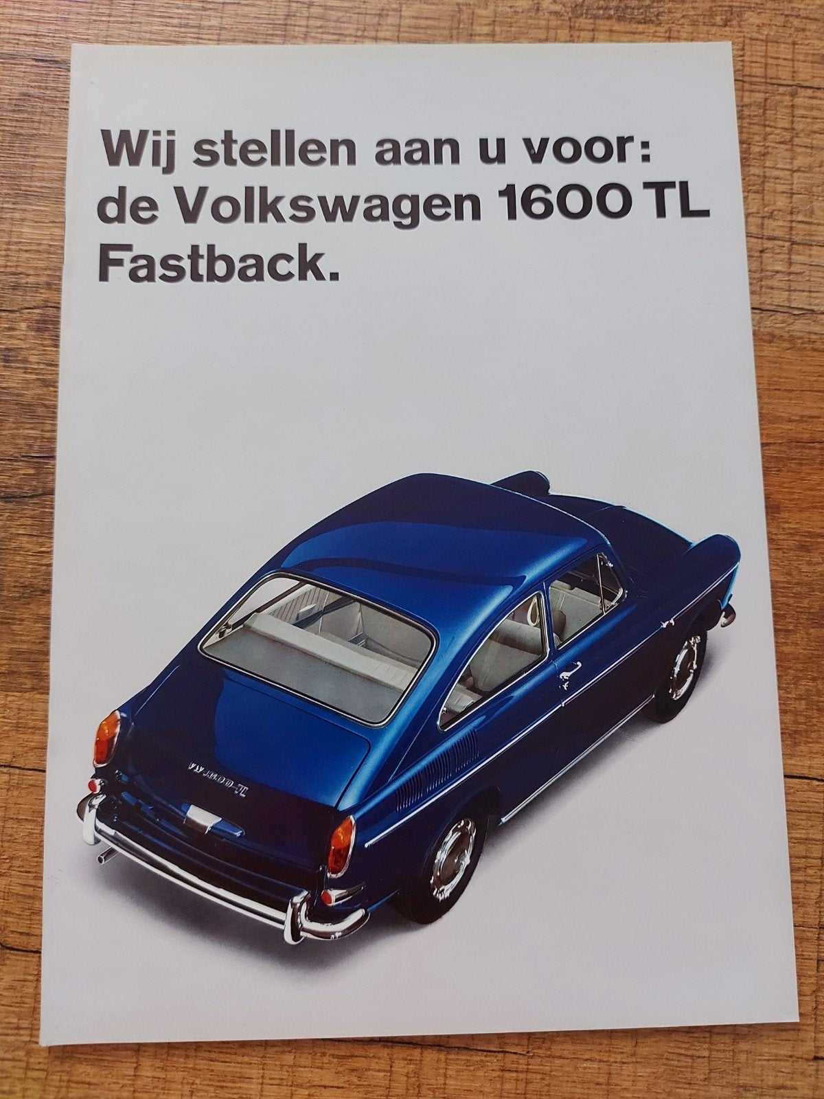 1966 Volkswagen 1600 fastback & variant folder, Ophalen of Verzenden, Zo goed als nieuw, Volkswagen