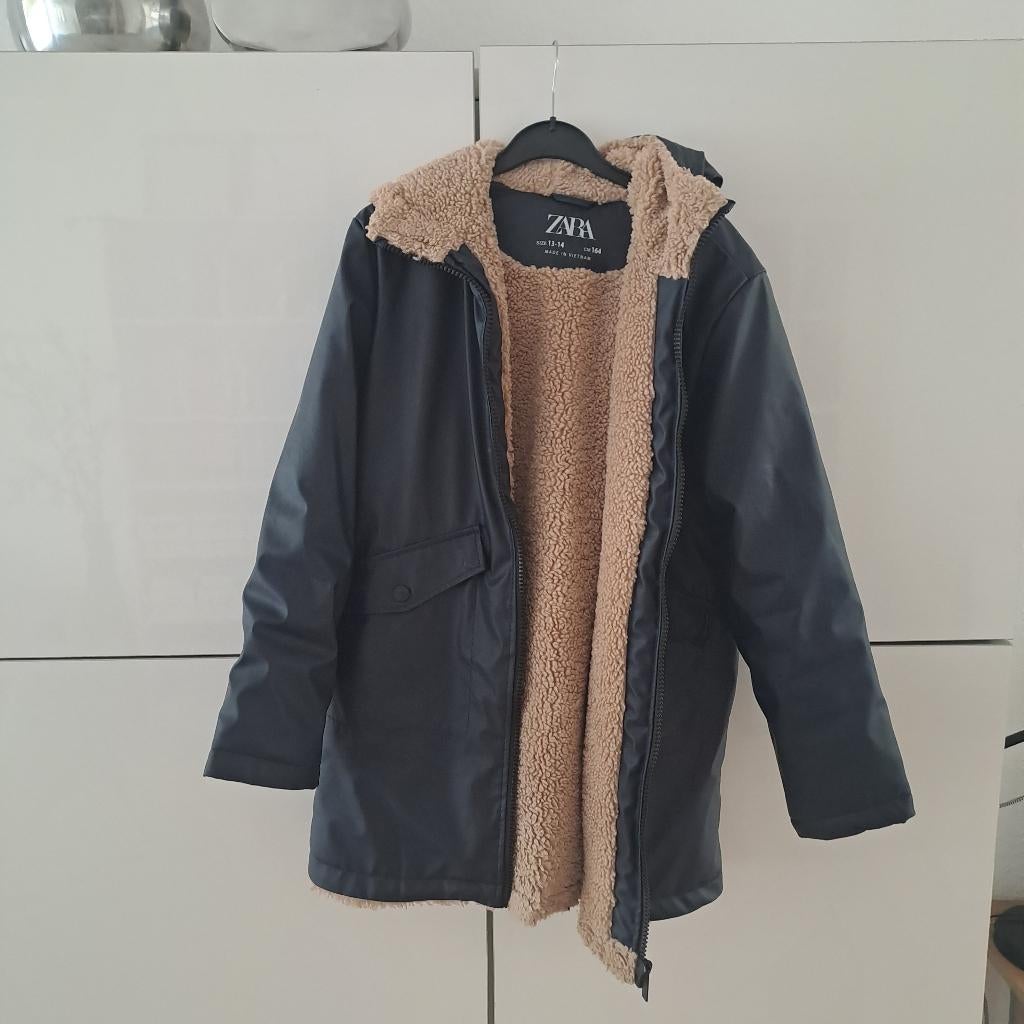 Zara meisjes winterjas Maat 164, Gebruikt, Meisje, Ophalen of Verzenden, Zara