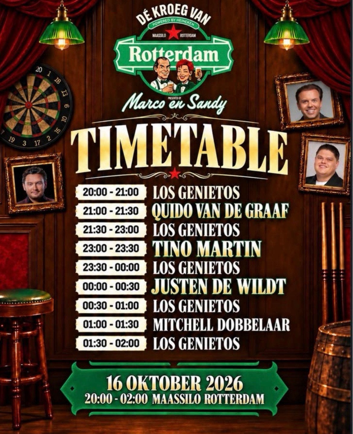 De kroeg van Rotterdam 16 Oktober (4 Tickets), Drie personen of meer