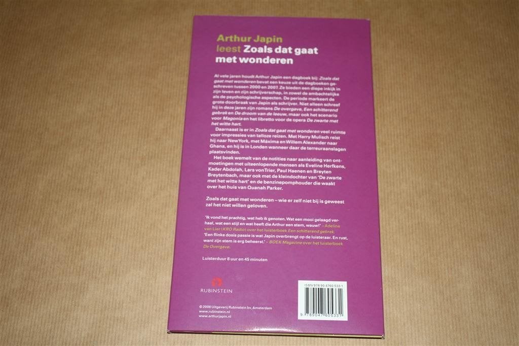 Luisterboek. Arthur Japin leest. Zoals dat gaat met wonderen, Boeken, Luisterboeken, Ophalen of Verzenden