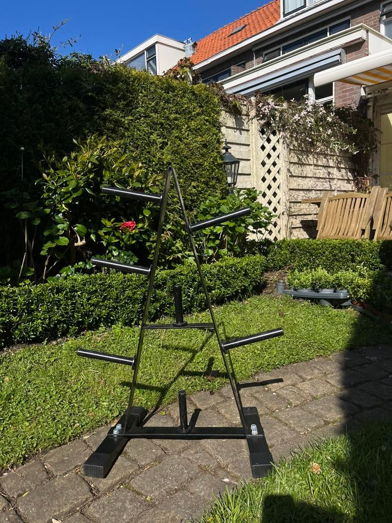 Halterschijf standaard/opbergrek (Virtufit), Sport en Fitness, Fitnessmaterialen, Ophalen, Gebruikt