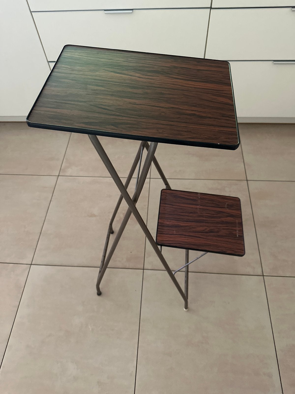 Opklapbaar tafeltje voor beamer, planten of bloemen, Ophalen, Minder dan 55 cm, Gebruikt, Metaal of Aluminium