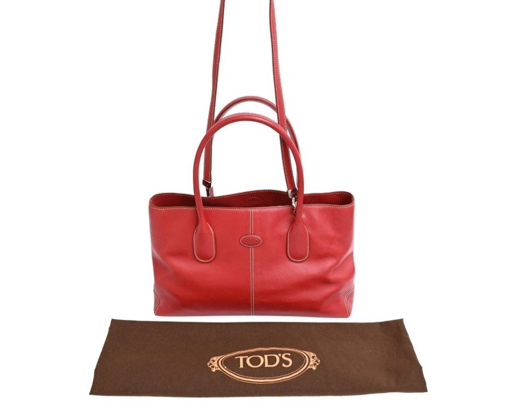 Tods D Bag, Verzenden, Zo goed als nieuw, Rood, Schoudertasje