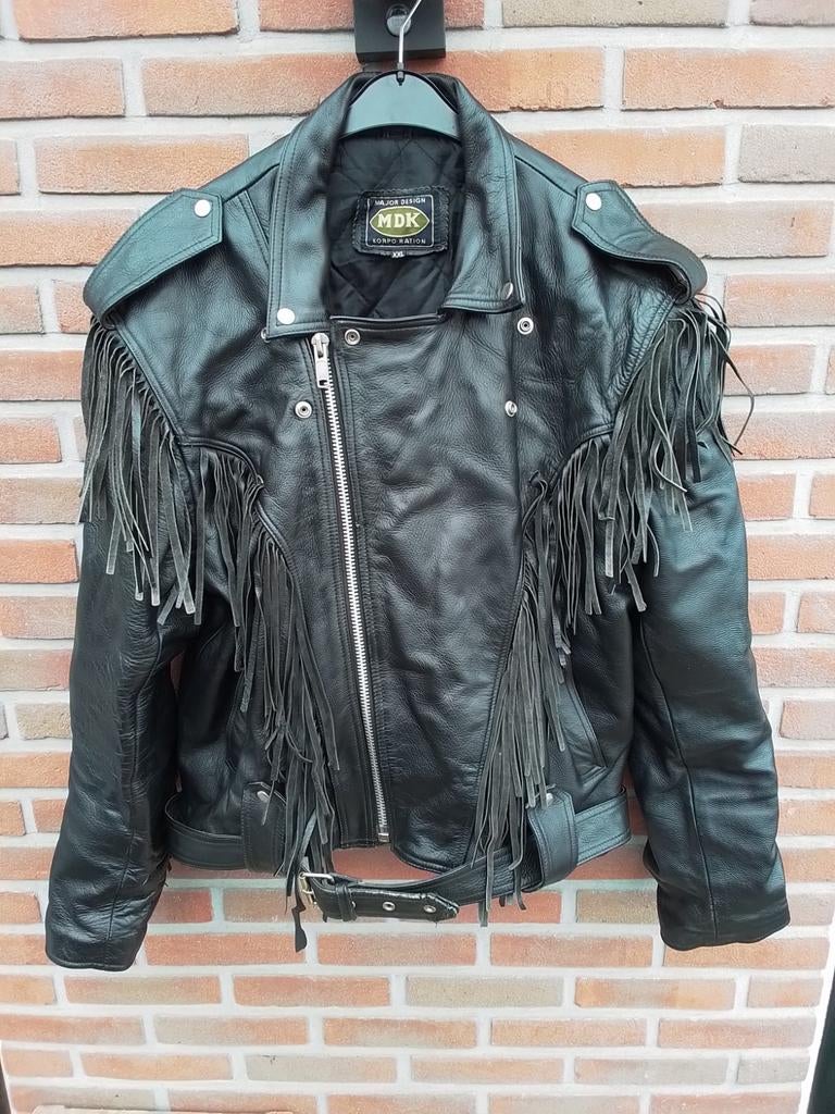 Leren heren motorjas / motorjack maat XXL, Ophalen of Verzenden, Tweedehands, Heren, Jas | leer