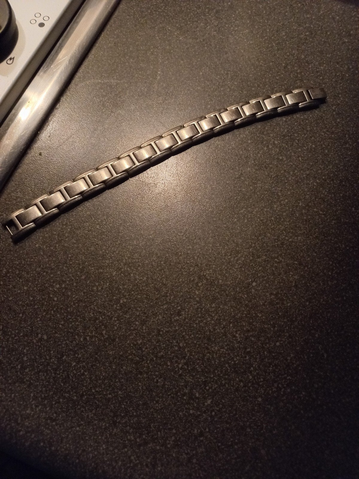 Te koop mooie heren armband, Sieraden, Tassen en Uiterlijk, Armbanden, Ophalen, Zo goed als nieuw, Zilver, Staal