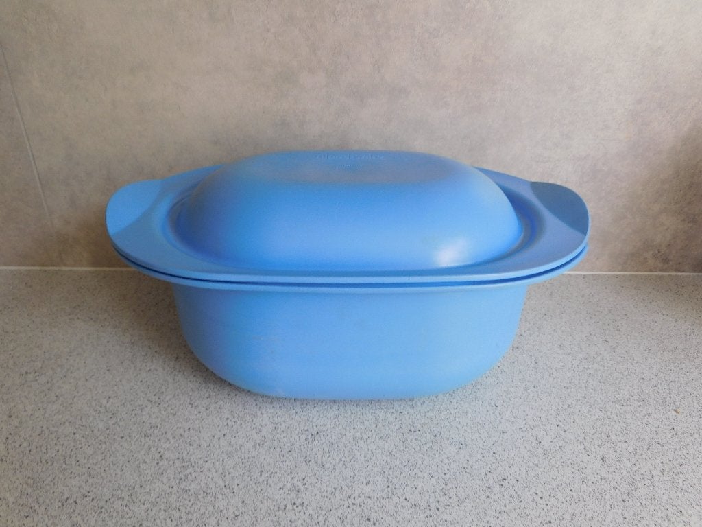 Tupperware Ultra Pro Pan 3 Ltr. Blauw, Blauw, Overige typen, Zo goed als nieuw, Met deksel