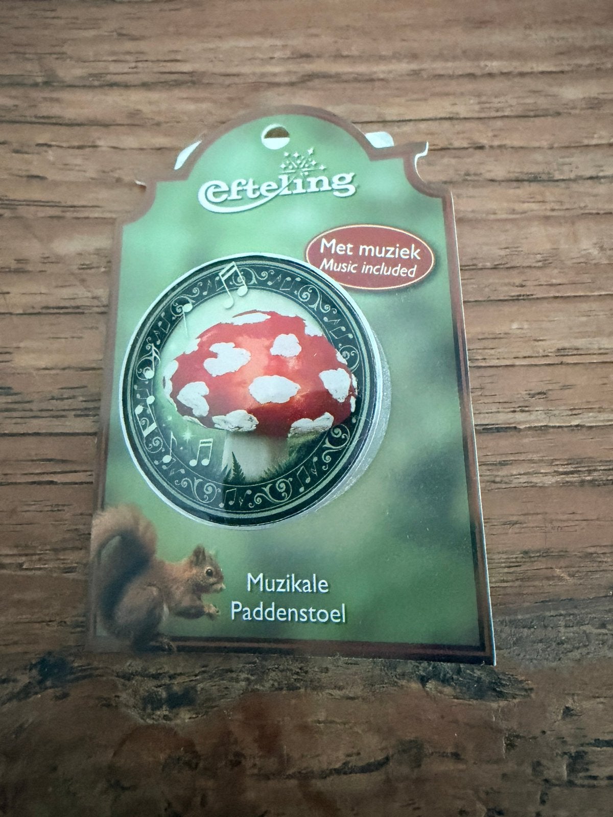 Pin efteling paddenstoel, Ophalen of Verzenden, Zo goed als nieuw, Button of Speldje