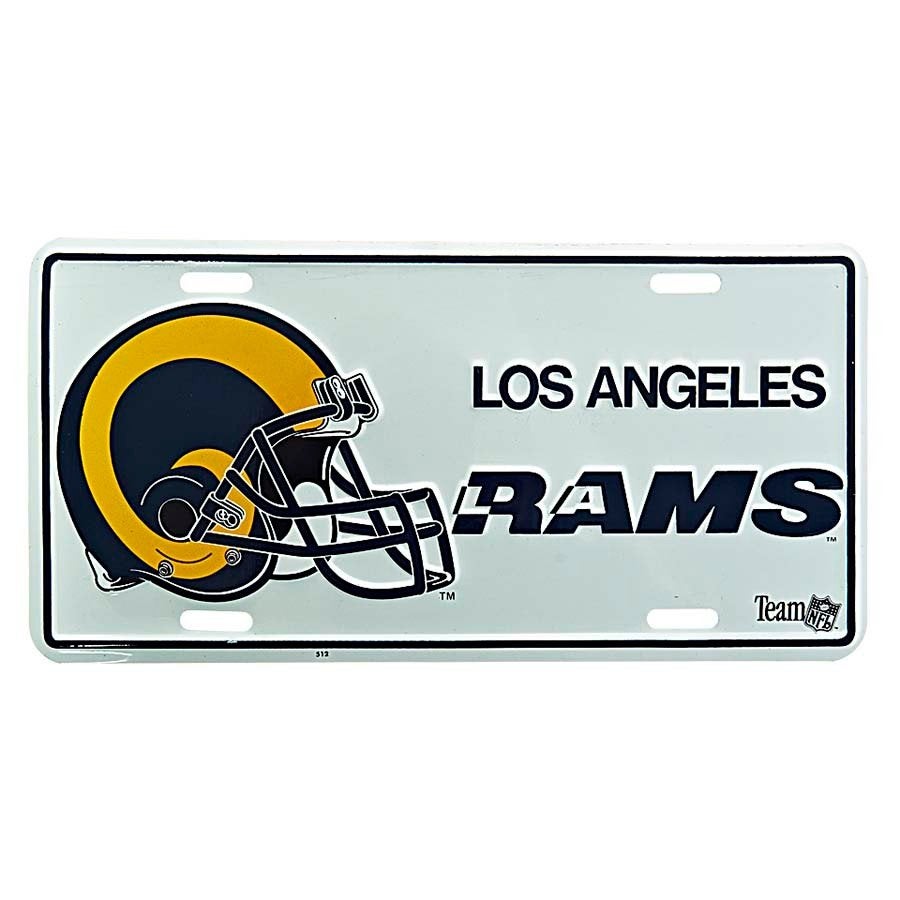 LOS ANGELES RAMS NFL METAL LICENSE PLATE, Info@taurusvintage.nl, Nieuw, WEG EN LAND, Ophalen of Verzenden