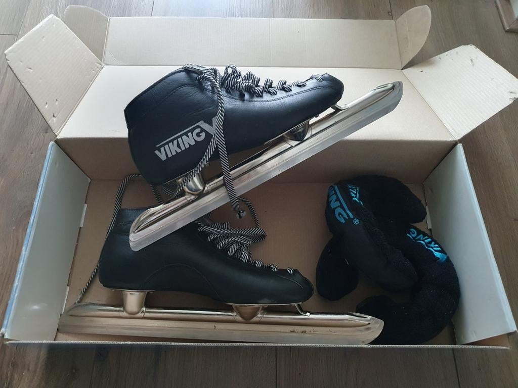 Viking Noren schaatsen, maat 35, leer, Ophalen, Gebruikt, Noren, Viking