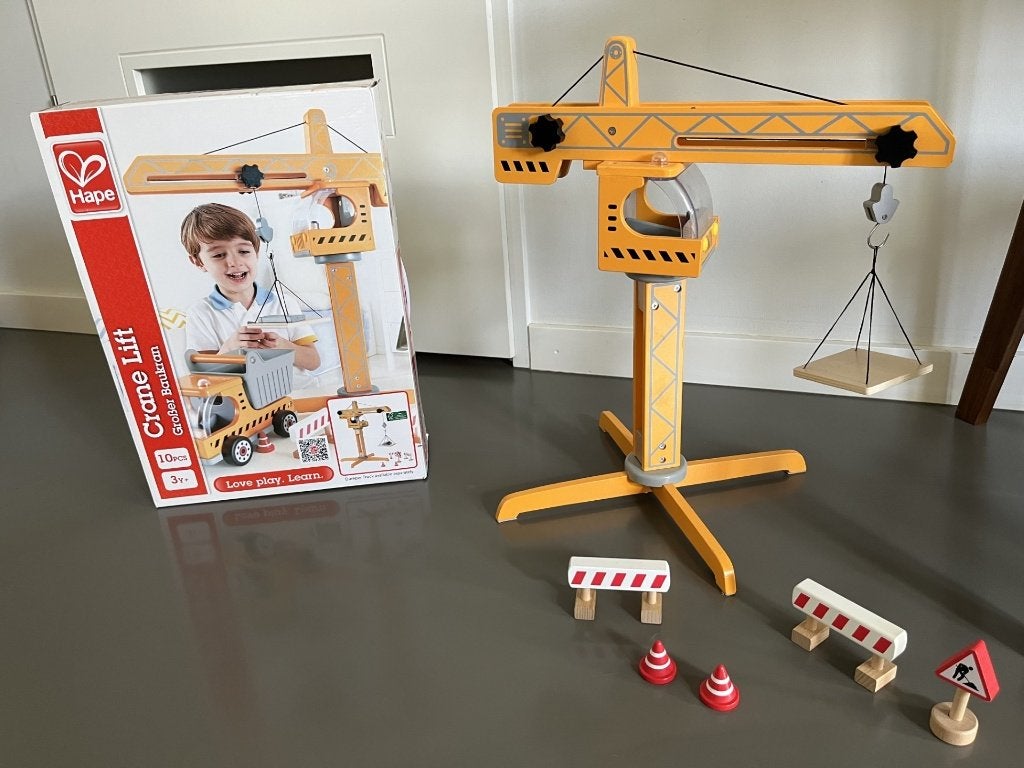 Houten hijskraan (Hape), Ophalen, Zo goed als nieuw, Overige typen