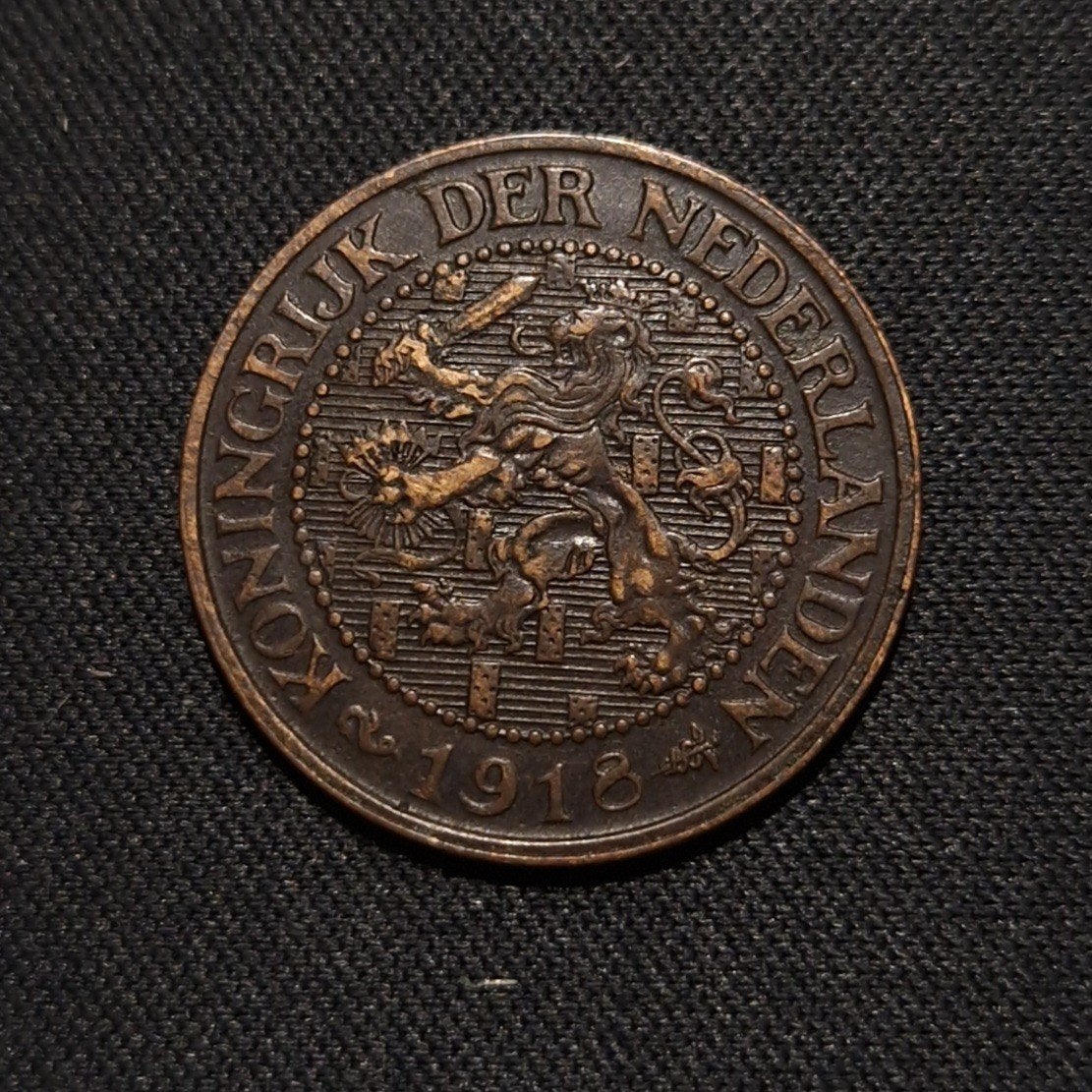 2 1/2 cent 1918, Postzegels en Munten, Munten | Nederland, Verzenden, Koningin Wilhelmina, Losse munt