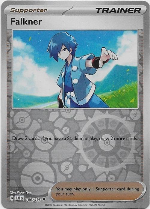Paldea Evolved,  Falkner [reverse] 180/193, Verzenden, Nieuw, Losse kaart