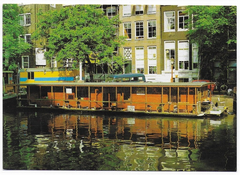 Amsterdam Woonboot voor Zwerfkatten Ansichtkaart ( B5340 ), Ophalen of Verzenden, Voor 1920, Gelopen, Noord-Holland