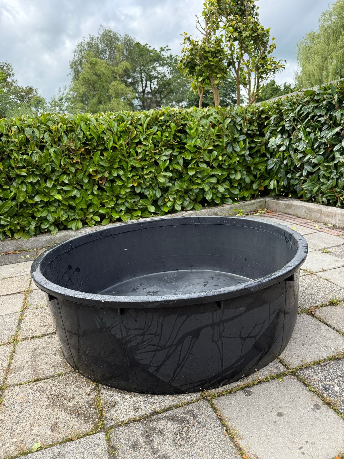 Grote Zwarte Kunststof Kuip - Vijver of Plantenbak, Tuin en Terras, Vijvers, Ophalen, Gebruikt