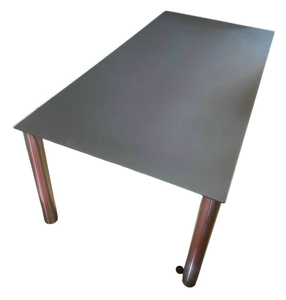 Glazen eetkamer tafel, Ophalen, Gebruikt, 200 cm of meer, 50 tot 100 cm