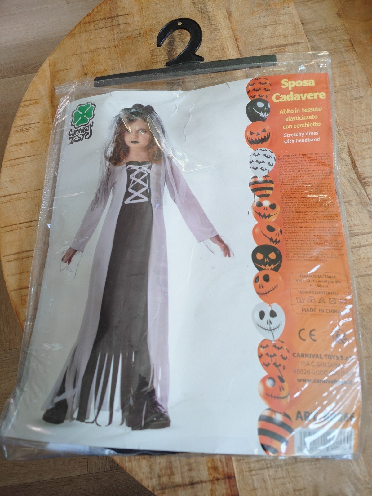 Halloween Bruid Kostuum - Maat 12-13 jaar - 158, Ophalen, Nieuw, 158 t/m 164, Meisje