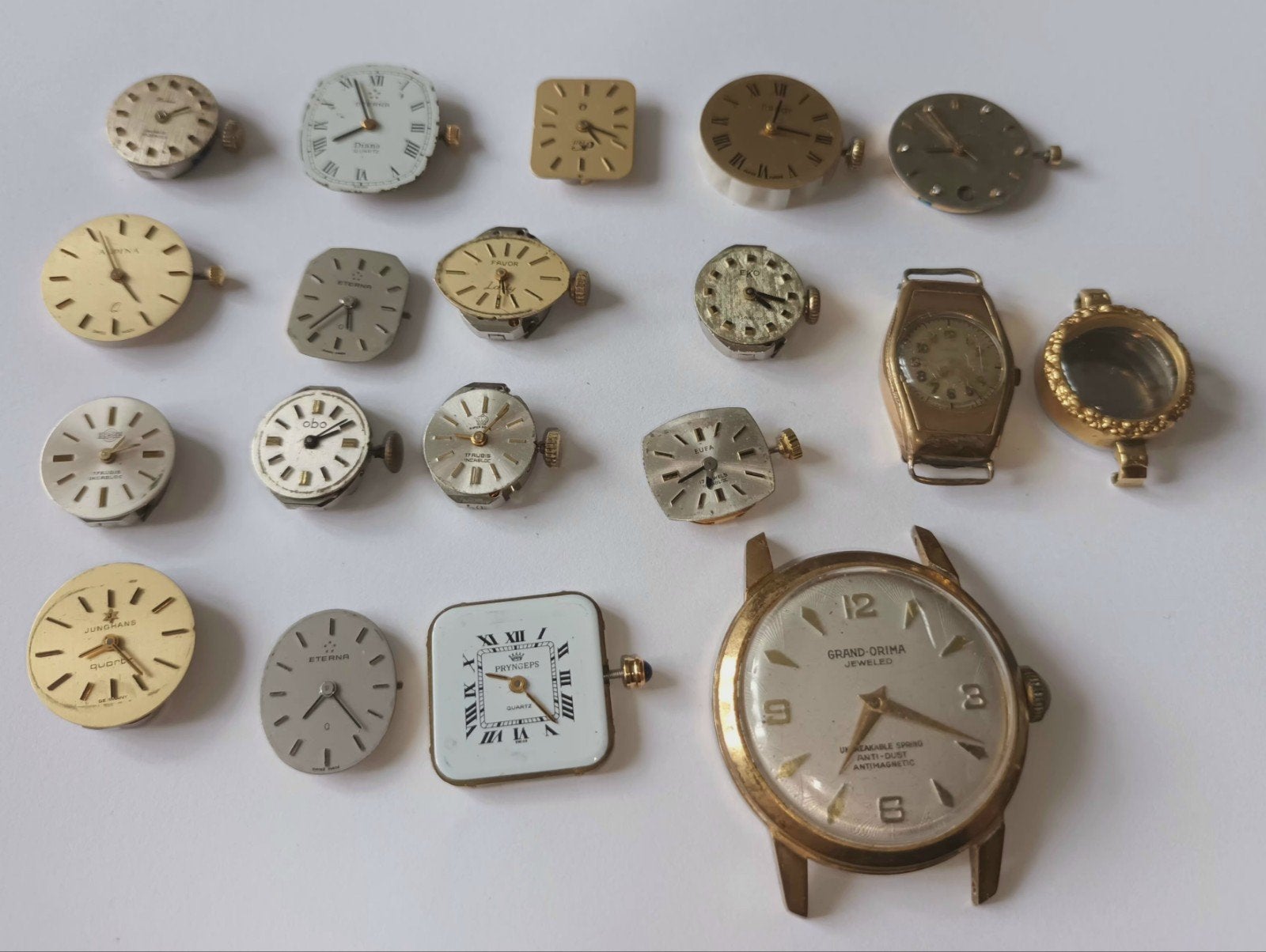 Verzameling Vintage Uurwerkjes, Ophalen of Verzenden, Staal, Overige merken, 1960 of later