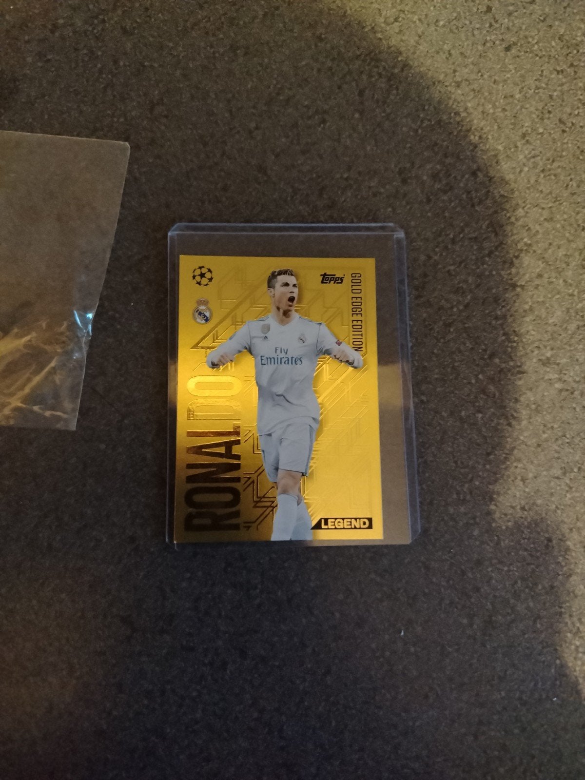 Cristiano Ronaldo Topps Gold Edge Edition Champions League, Verzamelen, Sportartikelen en Voetbal, Ophalen of Verzenden, Zo goed als nieuw