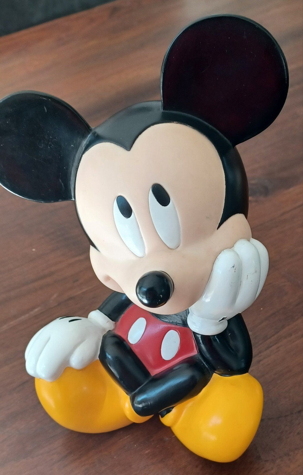 Mickey Mouse Spaarpot, Ophalen of Verzenden, Mickey Mouse, Gebruikt, Beeldje of Figuurtje