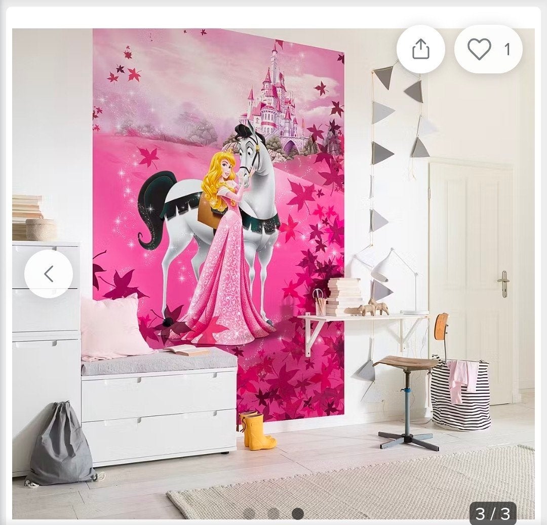 Disney Princess Fotobehang - Doornroosje 184x254 cm, Ophalen of Verzenden