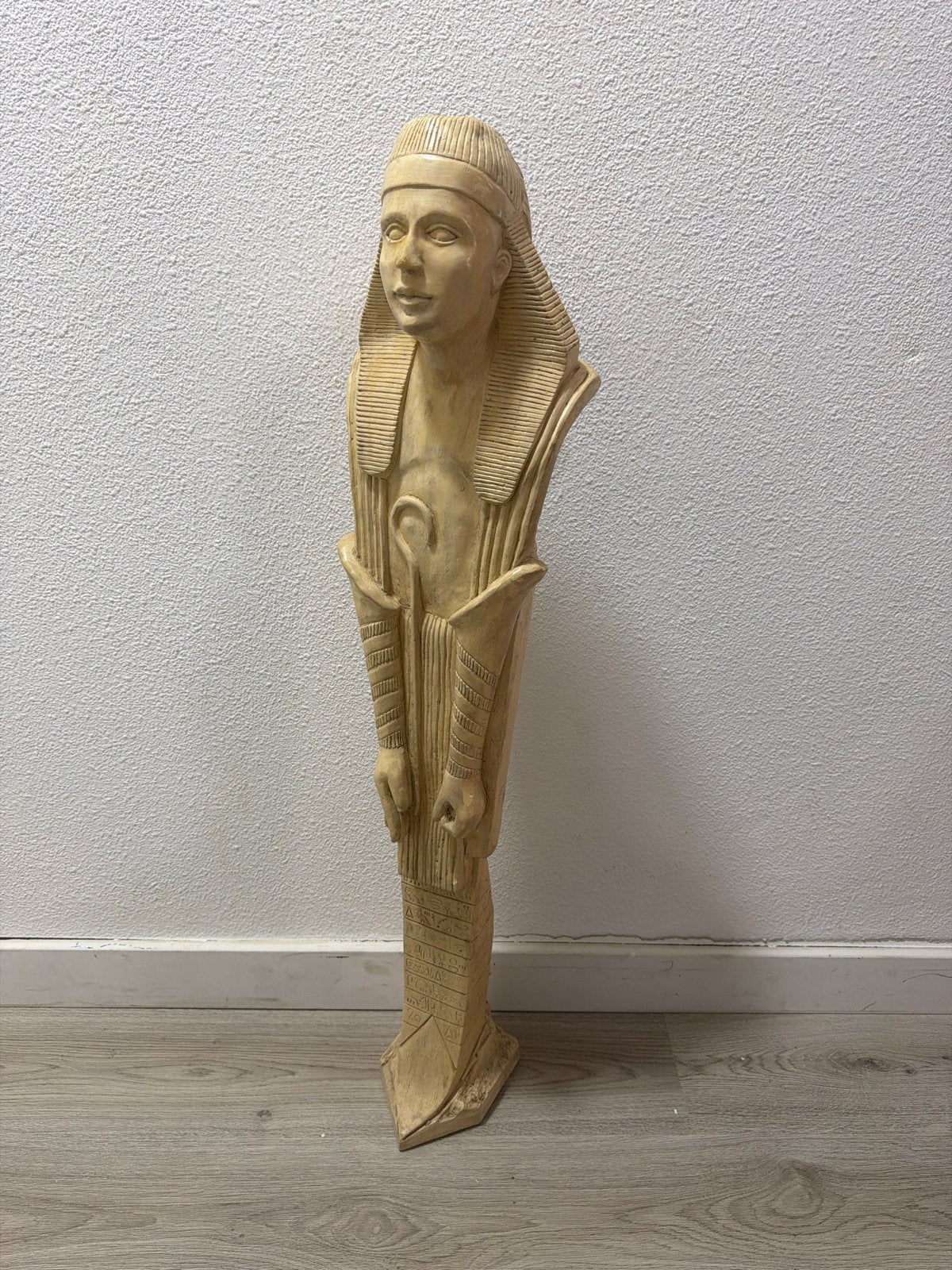 Groot Egyptisch beeld, 95cm hoog, Antiek en Kunst, Kunst | Beelden en Houtsnijwerken, Ophalen, Overige onderwerpen, 50 - 100 cm
