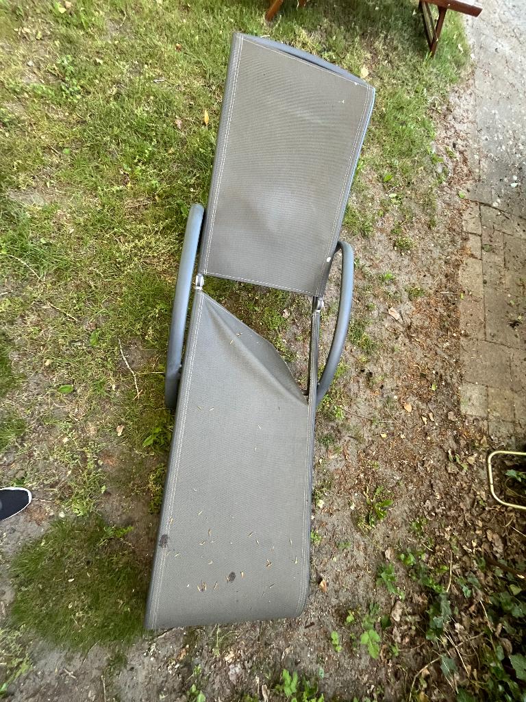 Aluminium ligbed - kapot, Ophalen, Gebruikt, Aluminium, Verstelbaar