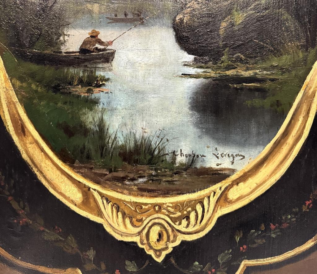 292. Olieverfschilderij, Théodore Lévigne, ca. 1890, Antiek en Kunst, Ophalen of Verzenden