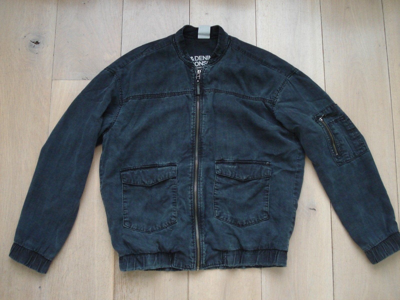 Leuke blauwe bomberjack van h&m, H&M, Blauw, Ophalen of Verzenden, Maat 36 (S)
