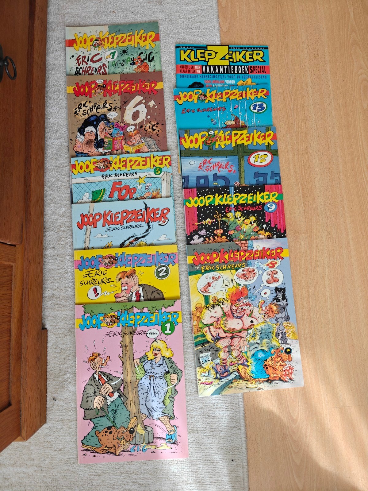 Joop Klepzeiker Stripboeken Collectie 11x, Meerdere stripboeken, Ophalen of Verzenden, Gelezen, Eric Schreurs