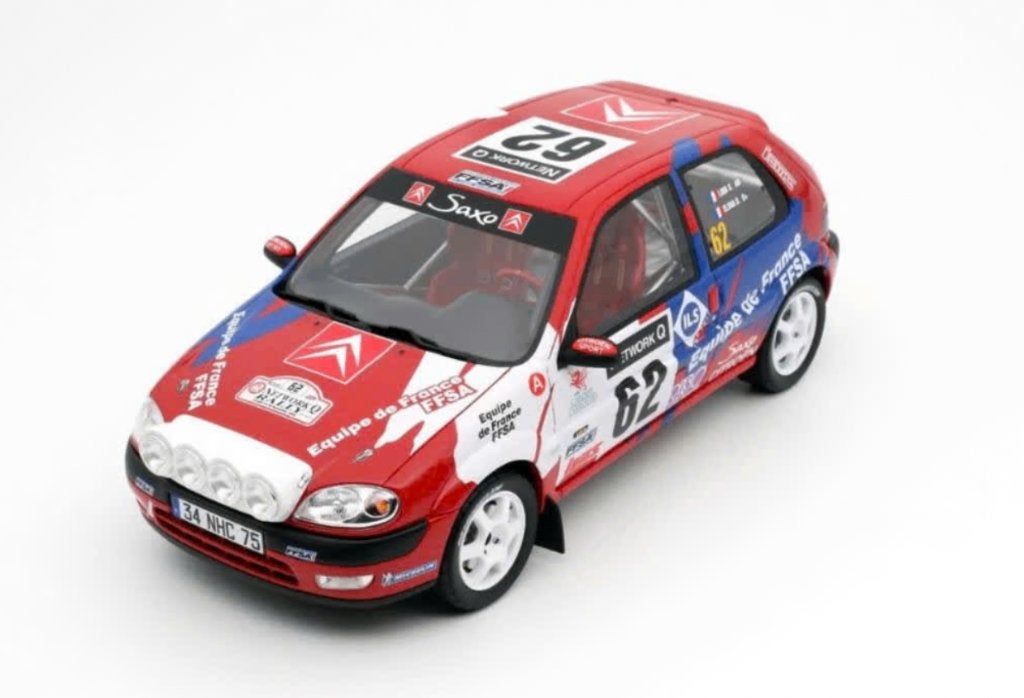 CITROEN SAXO VTS RED RALLY RAC 2000 schaal 1/18 OTTO OT978, Hobby en Vrije tijd, Modelauto's | 1:18, Ophalen of Verzenden, Nieuw