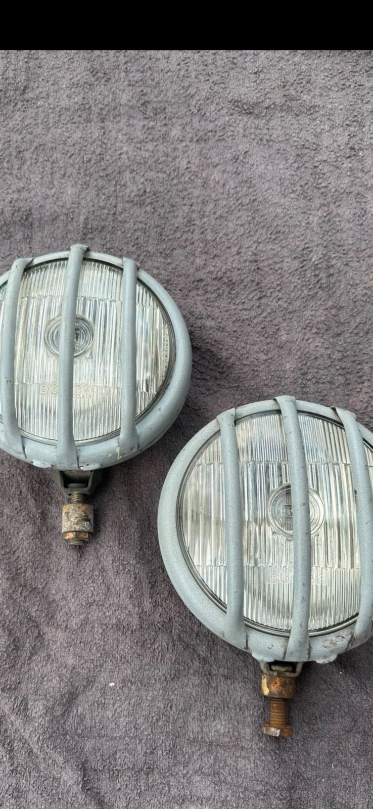 Vintage Bosch Steenslagbescherming/rallykoplampen VW/Porsche, Bosch, Mercedes-Benz, Ophalen of Verzenden, Bosstrast