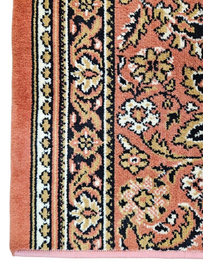 Vintage Perzisch wol vloerkleed floral mini pink 70x90cm, Huis en Inrichting, Stoffering | Tapijten en Kleden, Persian Perzisch vintage oosters hype