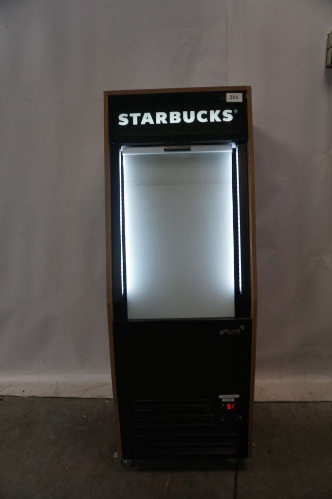 Starbucks wandkoeling koelvitrine koeling met rolluik, Gebruikt, Niet ingevuld, Koelen en Vriezen, Niet ingevuld