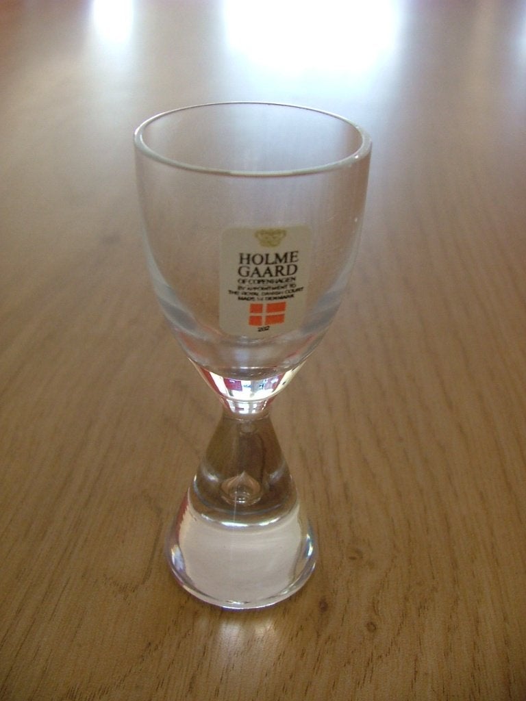Nieuw Scandinavisch borrelglas shotglas Holmegaard Princess, Verzamelen, Verzenden, Nieuw, Borrel- of Shotglas