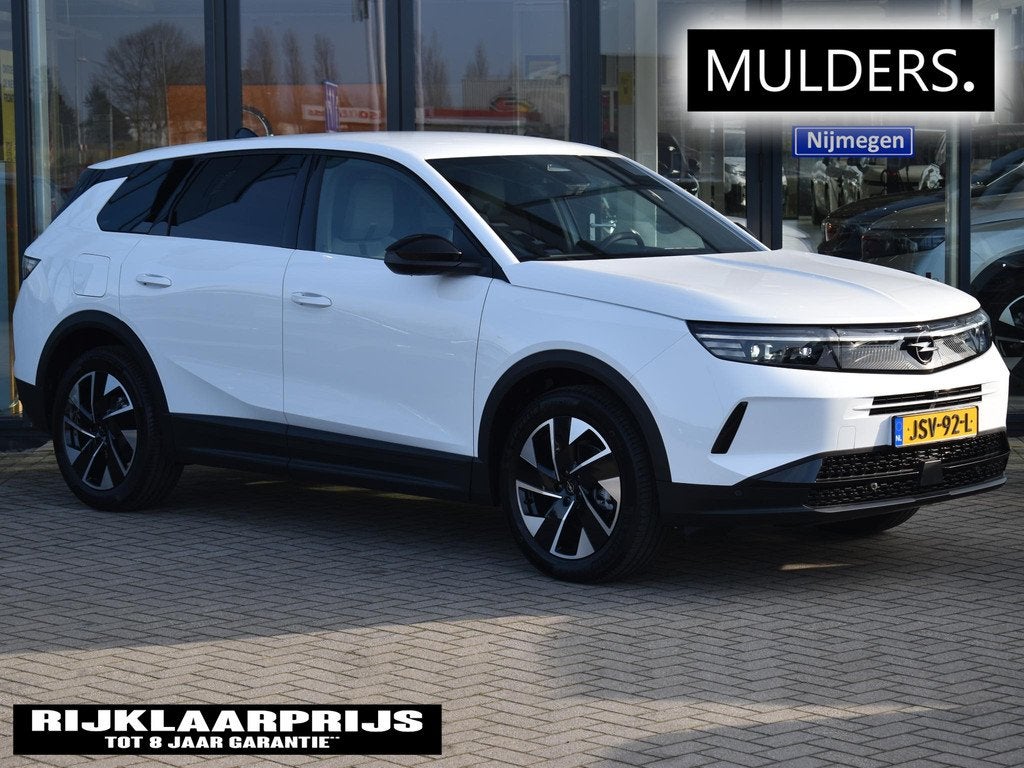 Opel Grandland 1.2 Turbo Hybrid GS VOORRAAD KORTING, Auto's, Opel, Stof, Euro 6, 1199 cc, Wit