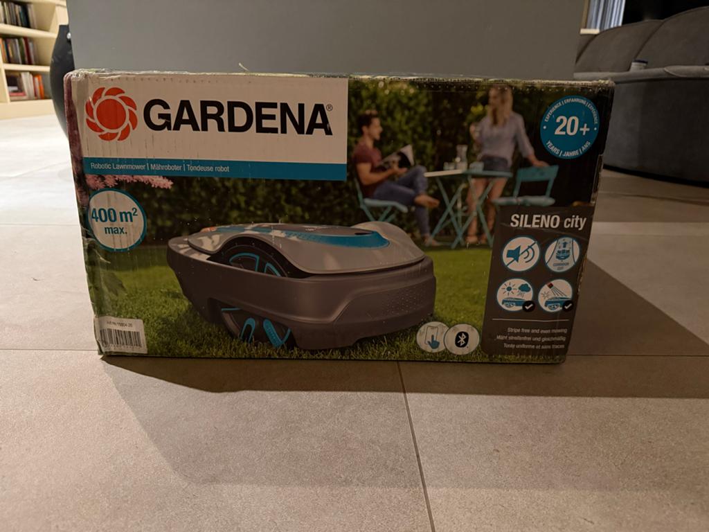 Gardena Sileno City Robotmaaier 400m² - Nieuw in doos, Cirkelmaaier, Minder dan 30 cm, Accu-grasmaaier, Nieuw