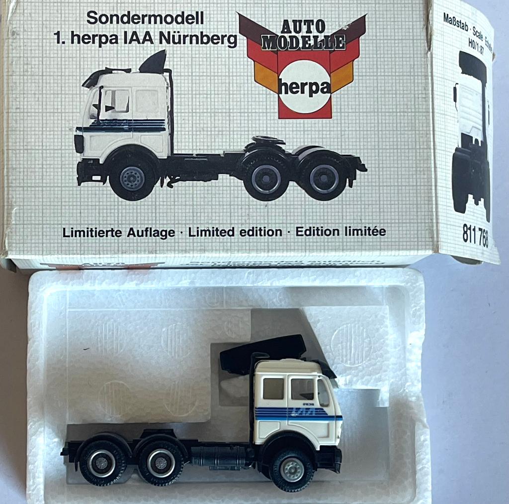 Herpa: Mercedes 2438, Ophalen of Verzenden, Zo goed als nieuw, Bus of Vrachtwagen, Herpa